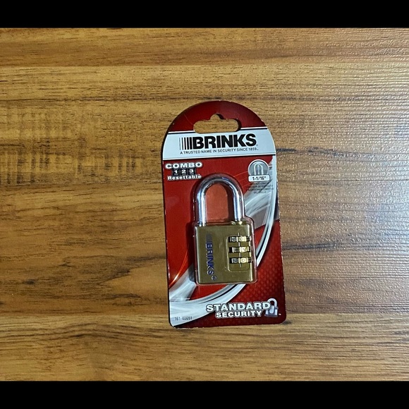 BRINKS Standard Security 3-dial Combination Resettable Padlock 🔒 (New) - Picture 6 of 14